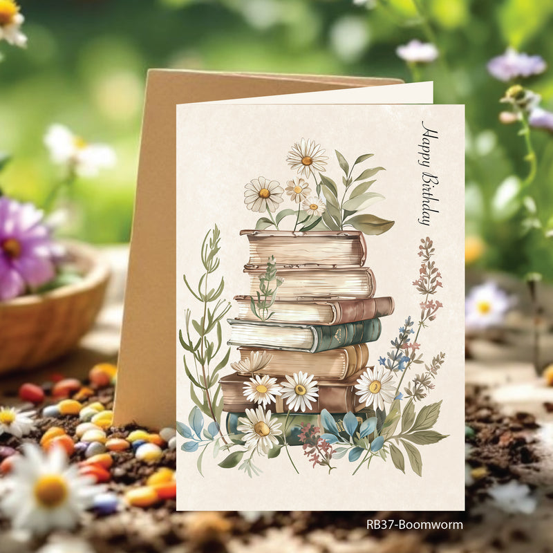 Bookworm Plantable Seed Cards by SJH Designs
