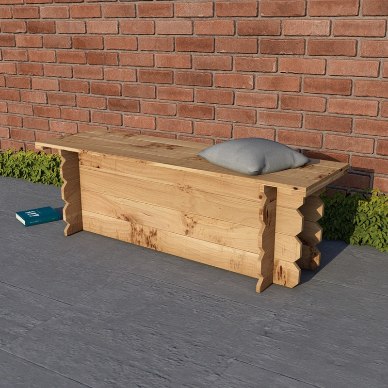 4ft Wooden Bench