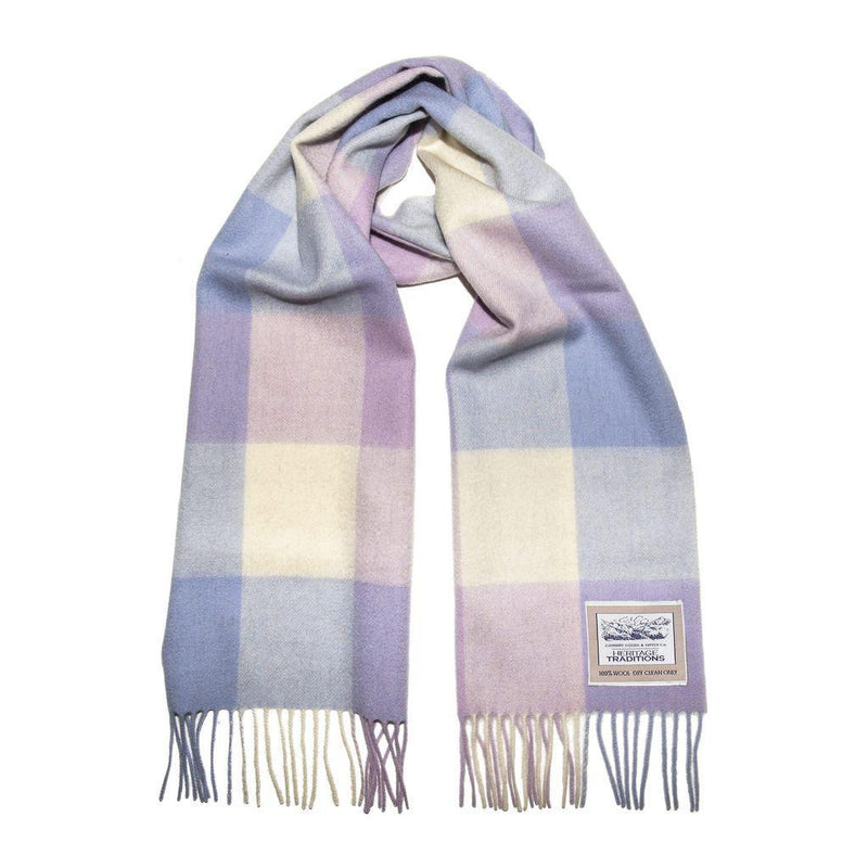 Pure Wool Check Scarf