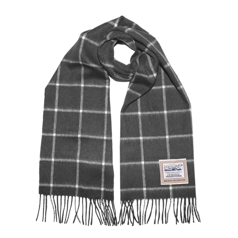 Pure Wool Check Scarf