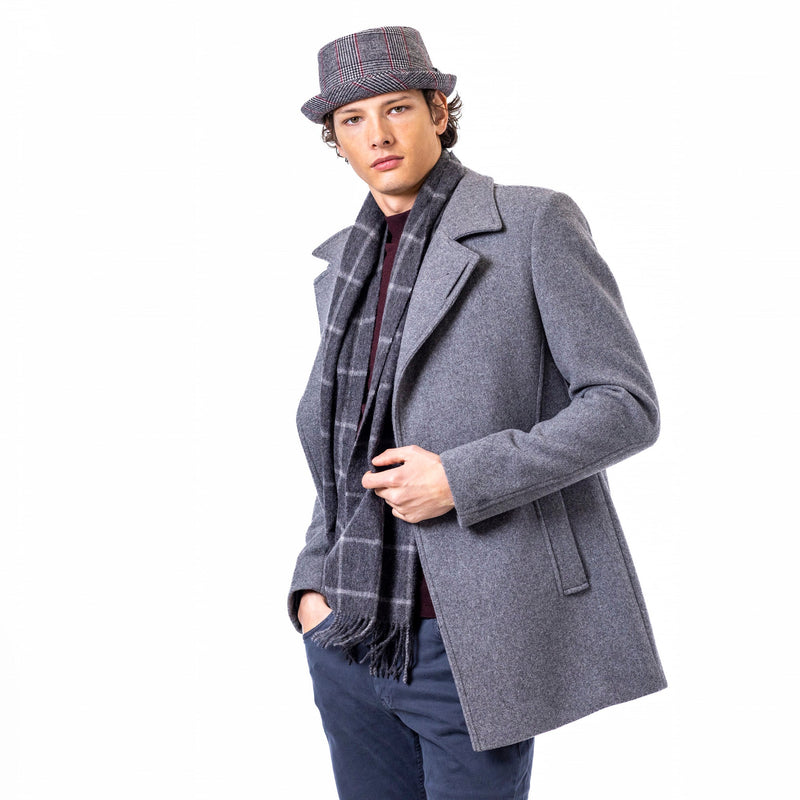Pure Wool Check Scarf