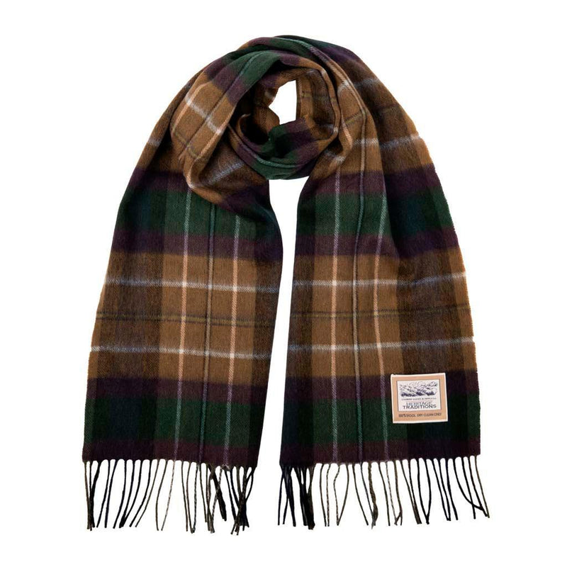 Pure Wool Check Scarf
