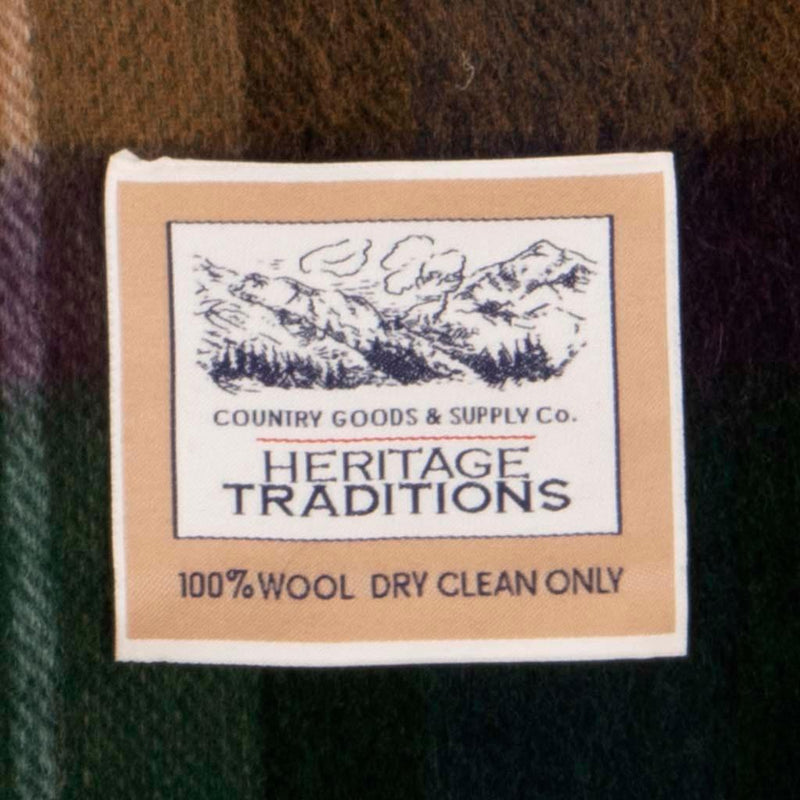 Pure Wool Check Scarf