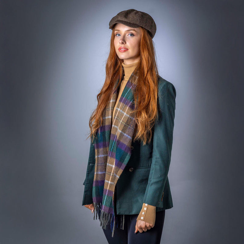 Pure Wool Check Scarf