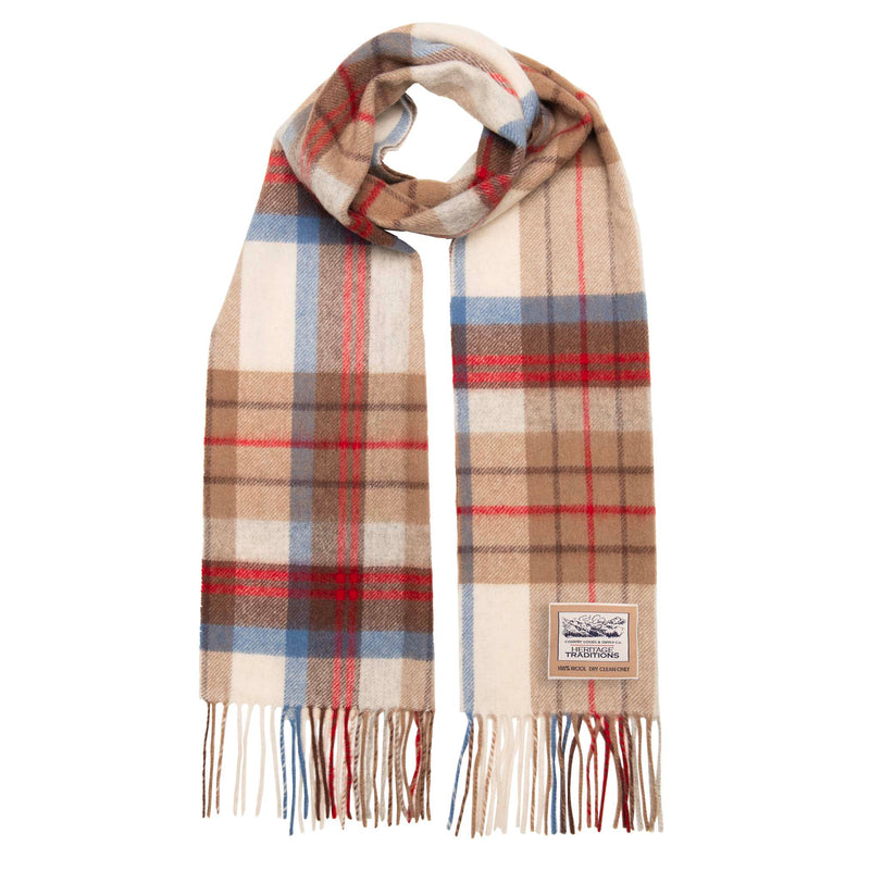 Pure Wool Check Scarf