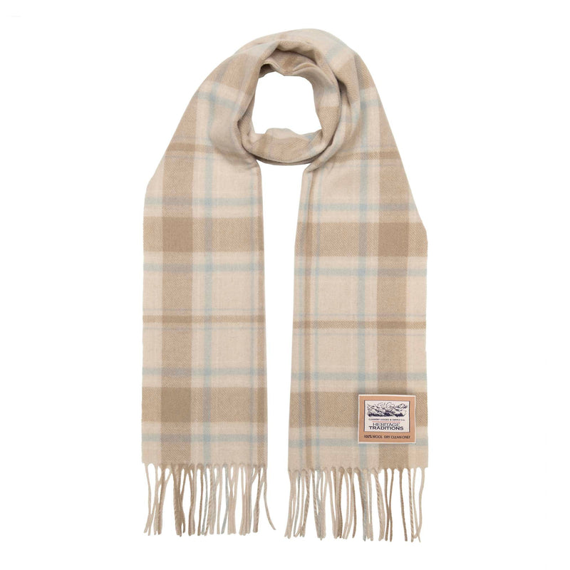 Pure Wool Check Scarf