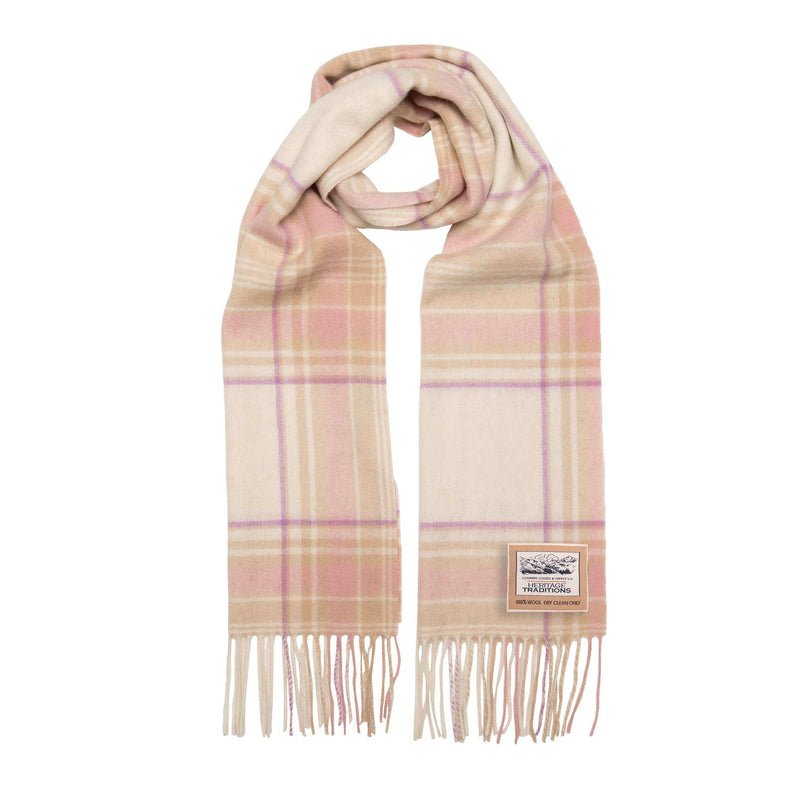 Pure Wool Check Scarf