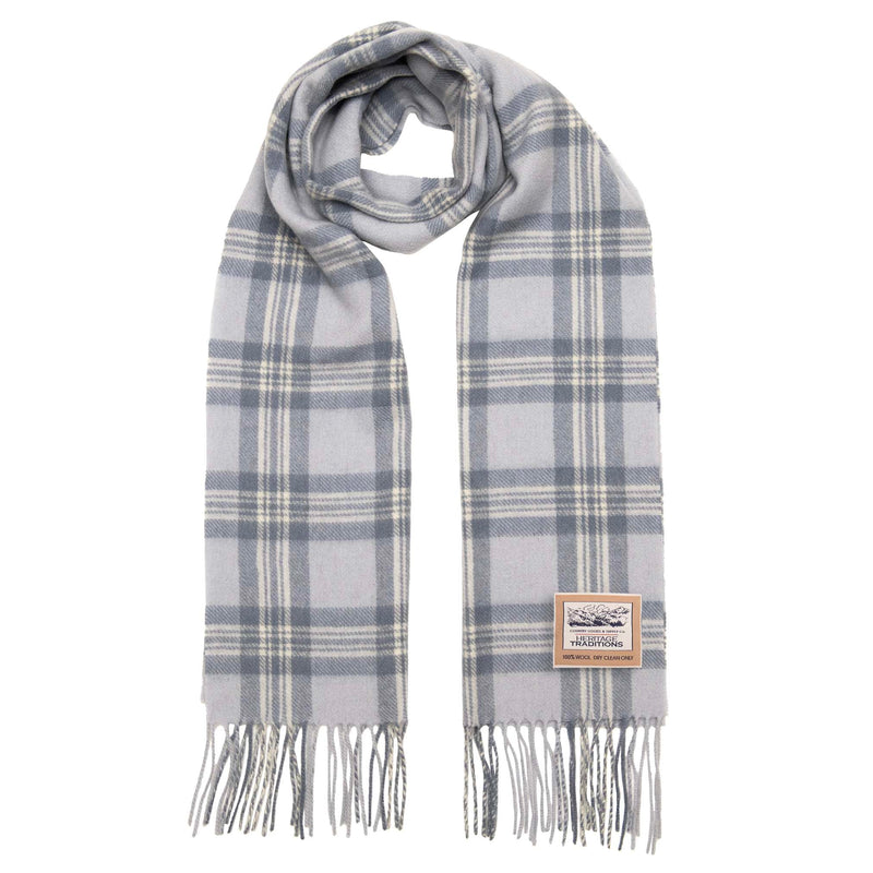 Pure Wool Check Scarf