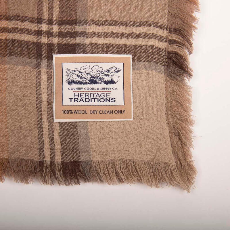 Lightweight Reversible Tartan Merino Scarf