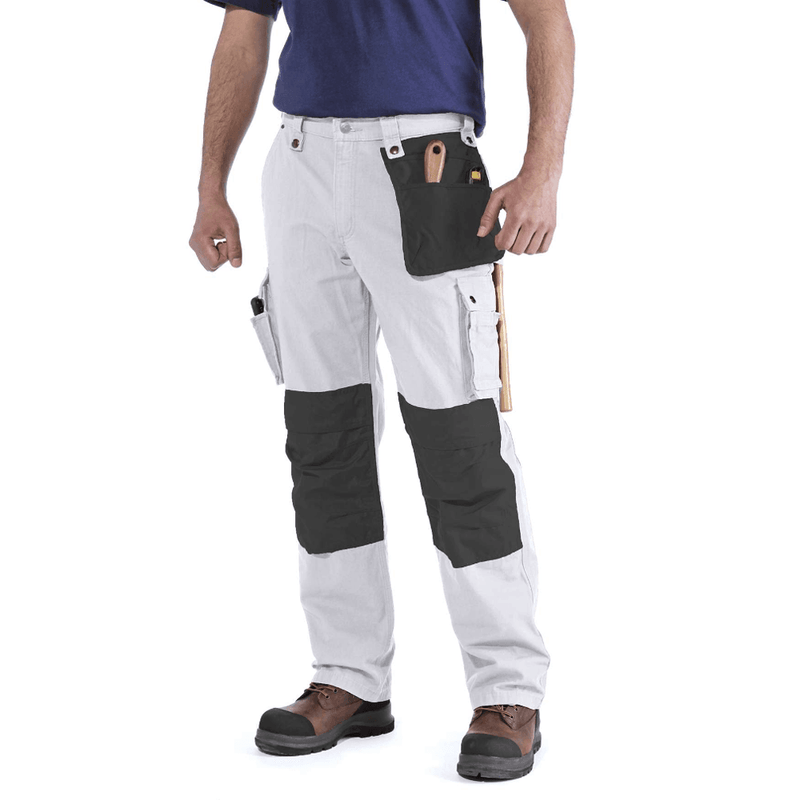 Carhartt 100233 Multi Pocket Ripstop Pant Work Trouser White Waist 34" Leg 32"