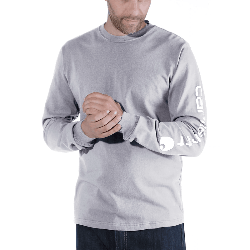 Carhartt EK231 Relaxed Fit Heavyweight Long Sleeve Graphic T-Shirt Top
