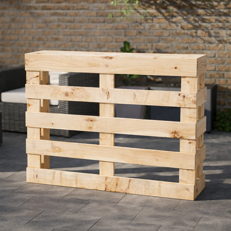 Rustic Wooden Pallet Style Bar