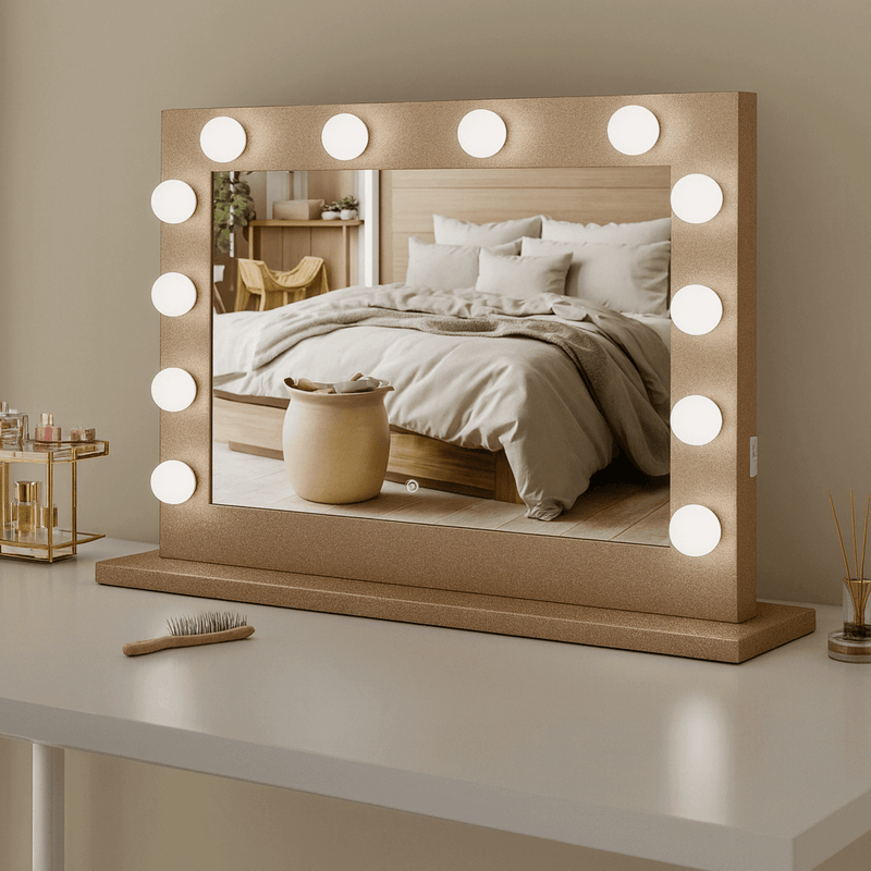 Jolie Gold Hollywood Mirror 80 x 60cm