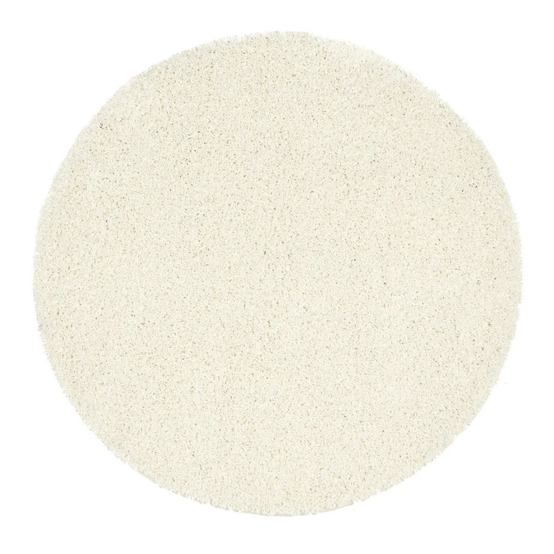 Washable Ghost Ivory Shaggy Rug
