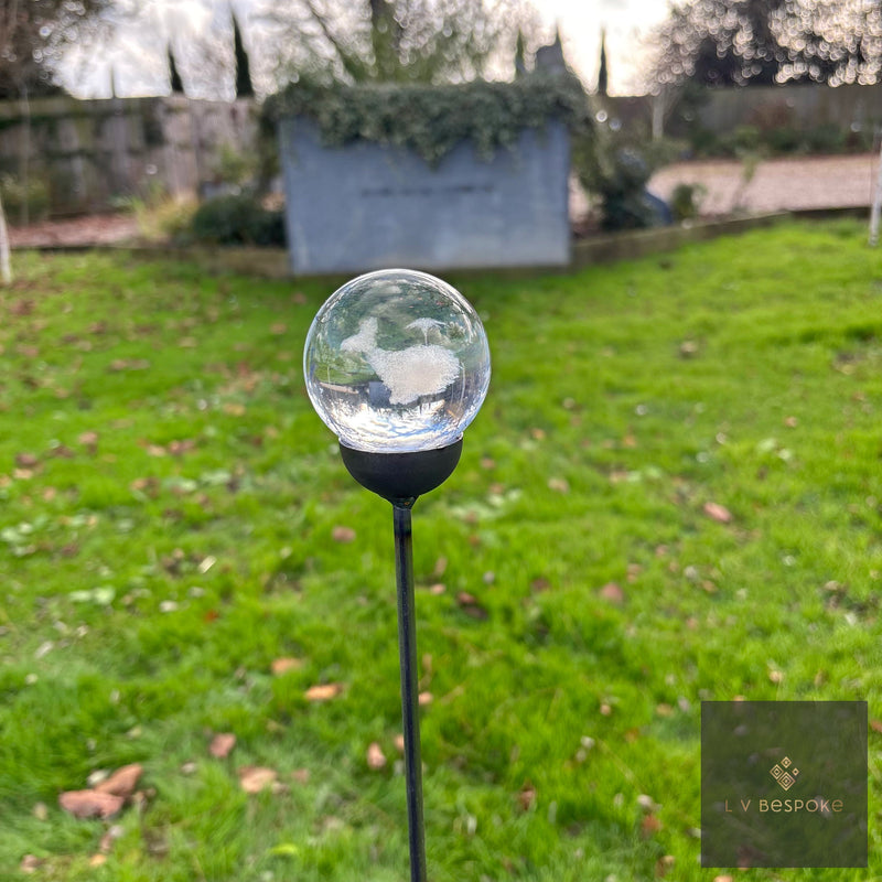 Stunning 3D Orb Decorative Garden Stake - Available in a number of designs.