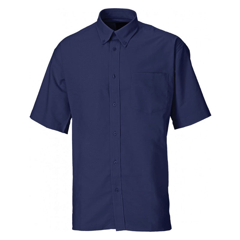 Dickies SH64250 Oxford Weave T-Shirt Navy Blue 15" Neck