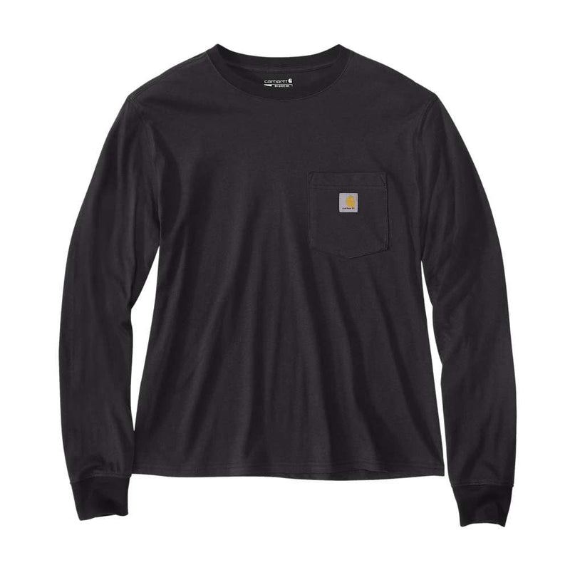 Carhartt 106121 Women's Relaxed Fit Lightweight Long-Sleeve Pocket T-Shirt