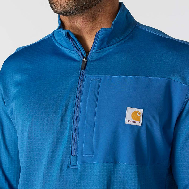 Carhartt 106423 Force Relaxed Fit Mock Neck Half-Zip T-Shirt