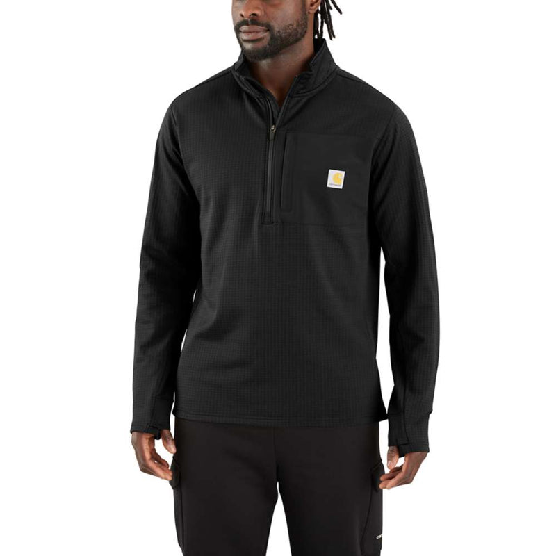 Carhartt 106423 Force Relaxed Fit Mock Neck Half-Zip T-Shirt
