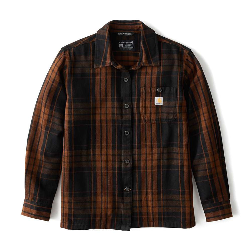 Carharrt 107136 Women's  Tncl Srs LseFit Twll Plaid Shrt