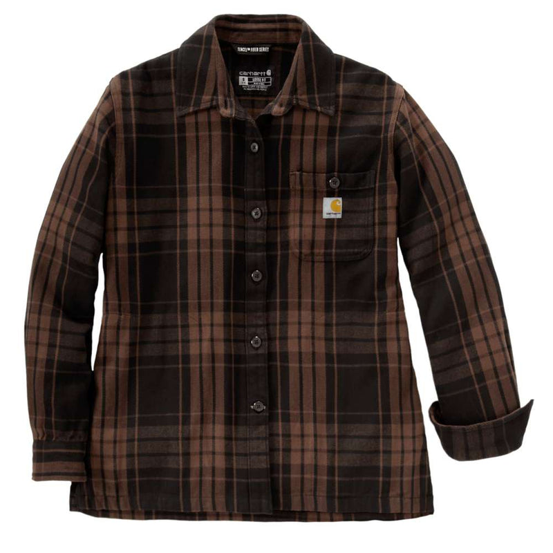 Carharrt 107136 Women's  Tncl Srs LseFit Twll Plaid Shrt