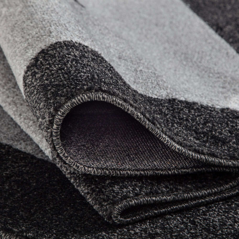 Ephesus Grey Black Rug | 7439GB