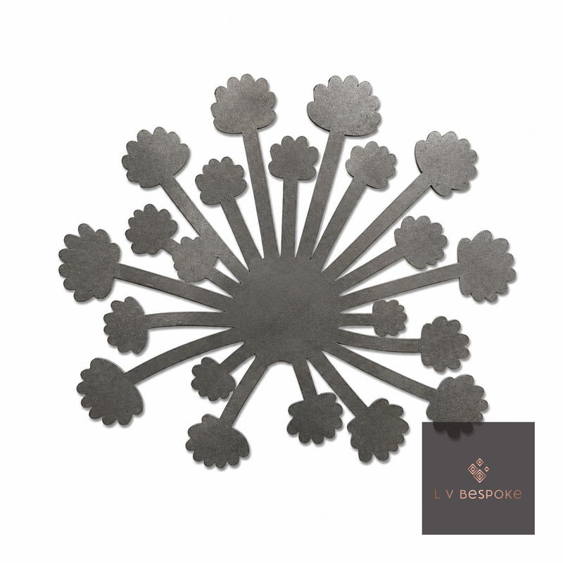 Mixed Floral Metal Garden Stakes, Short.