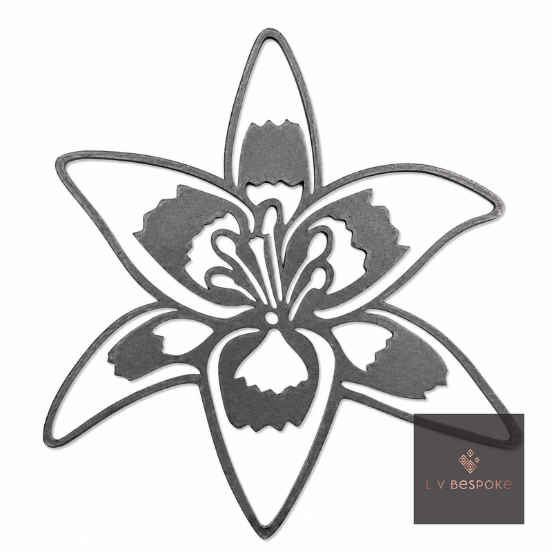 Mixed Floral Metal Garden Stakes, Short.