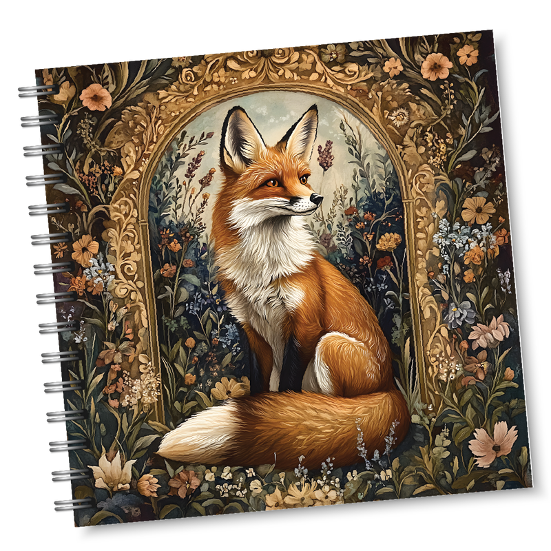 Fancy Fox Square Notebook