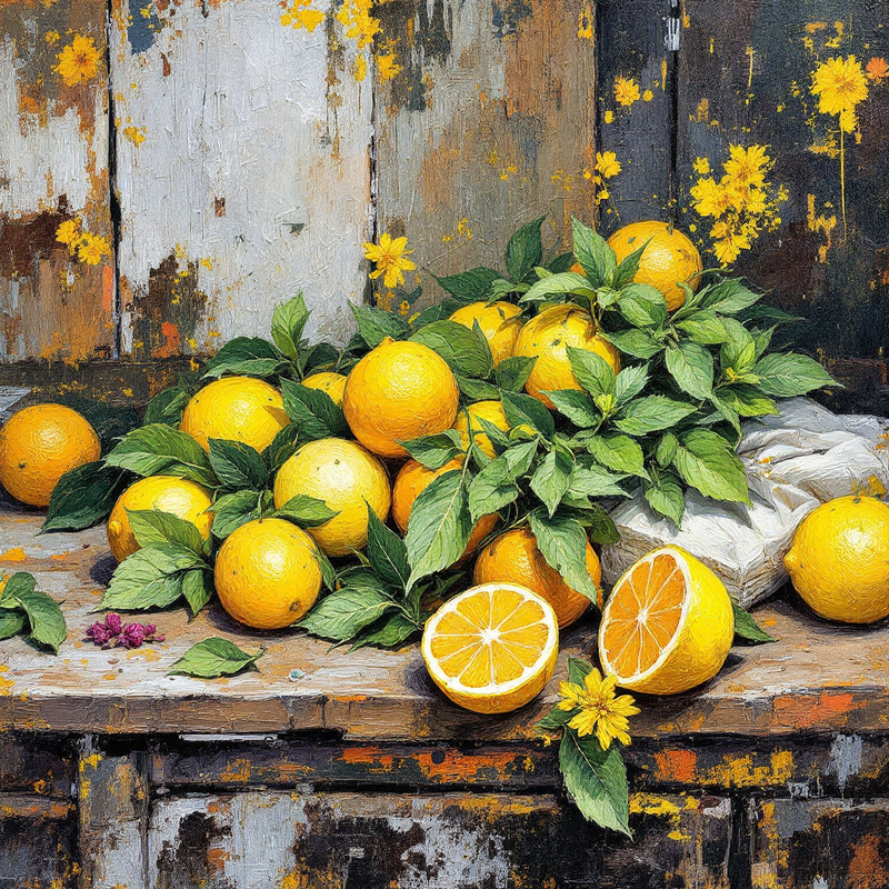 Freshly Picked Lemons Fine Art Print