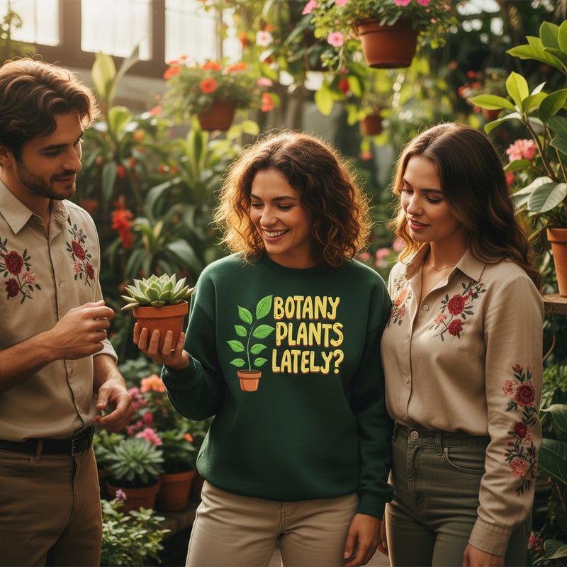 Botany Plants Recently Sweatshirt