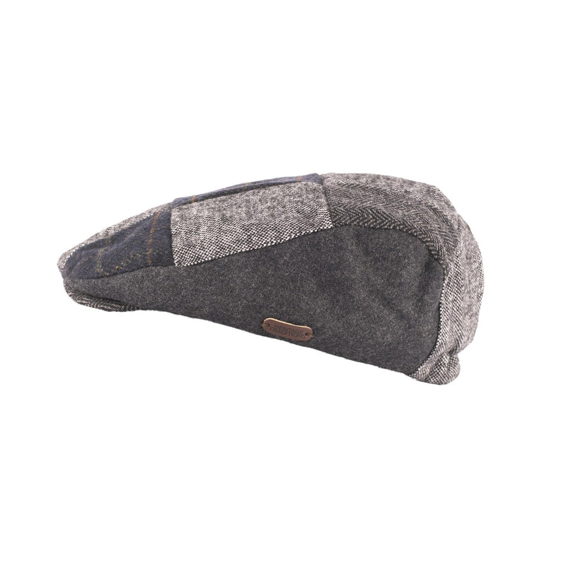 Tweed Patchwork Flat Cap