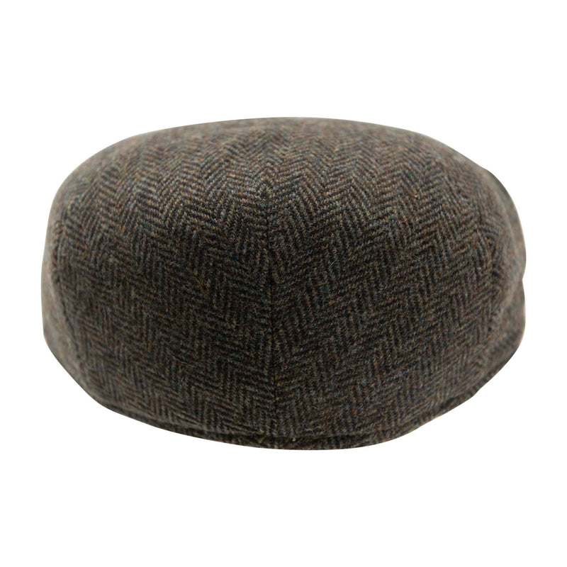 Carlyle Heath Jumbo Herringbone Flat Cap