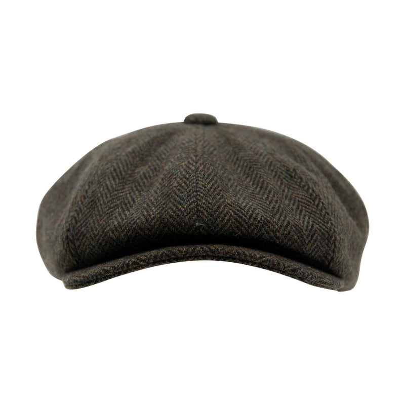 Carlyle Heath Jumbo Herringbone Newsboy Cap