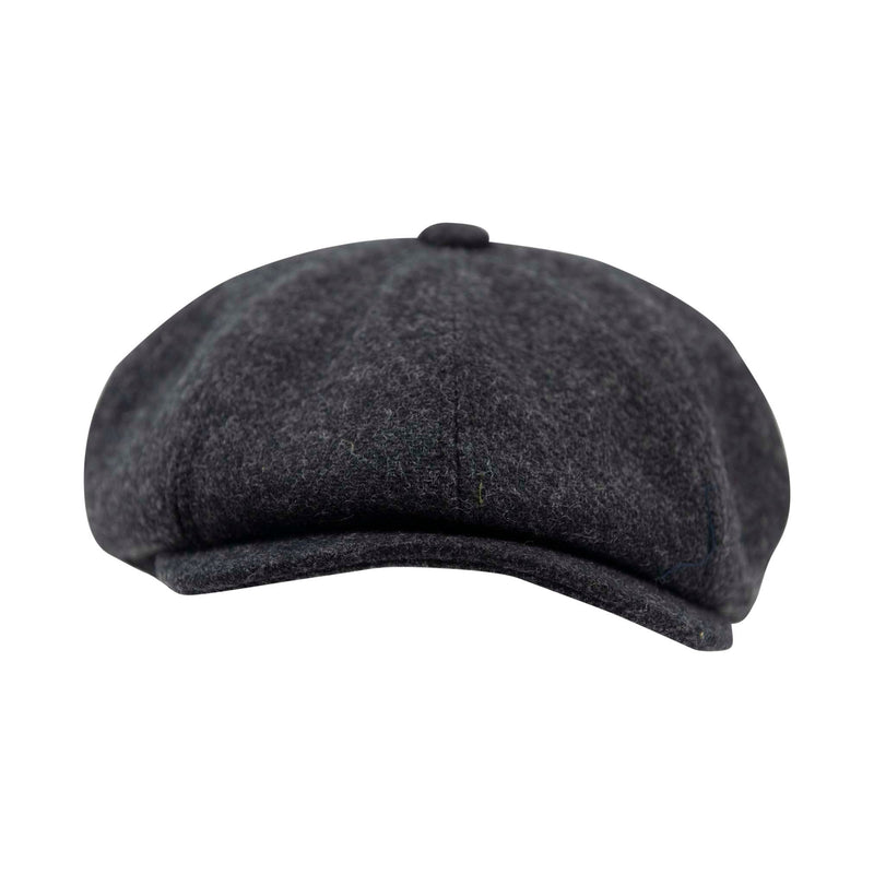 Carlyle Heath Plain Wool Mix Newsboy Cap
