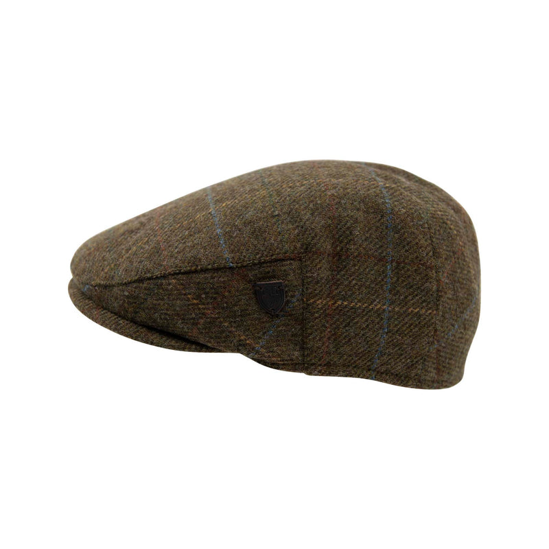 Carlyle Heath Wool Box Check Flat Cap