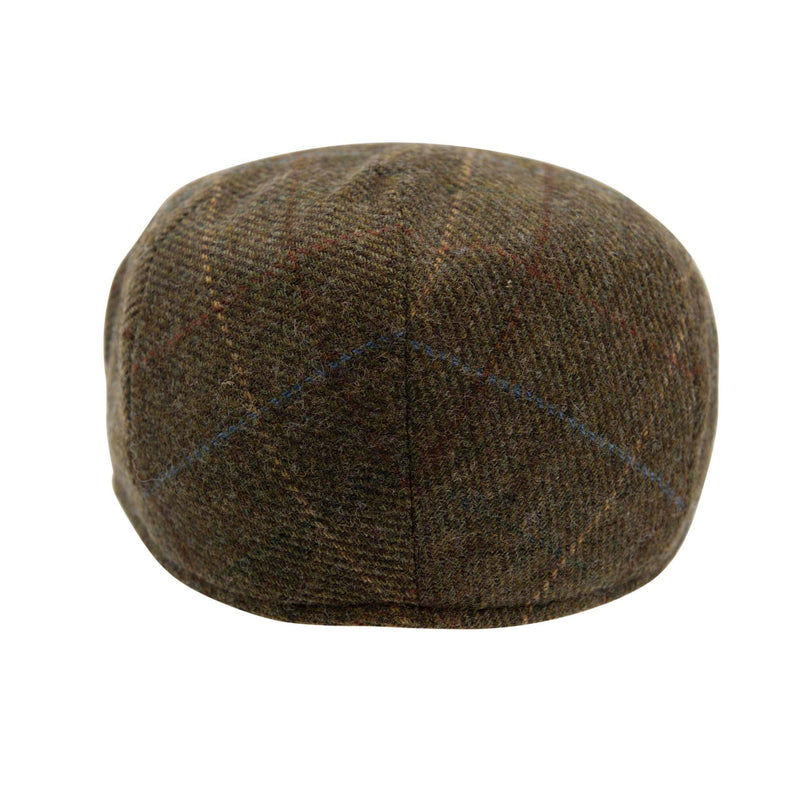 Carlyle Heath Wool Box Check Flat Cap