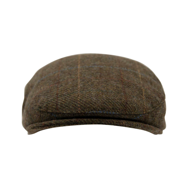 Carlyle Heath Wool Box Check Flat Cap