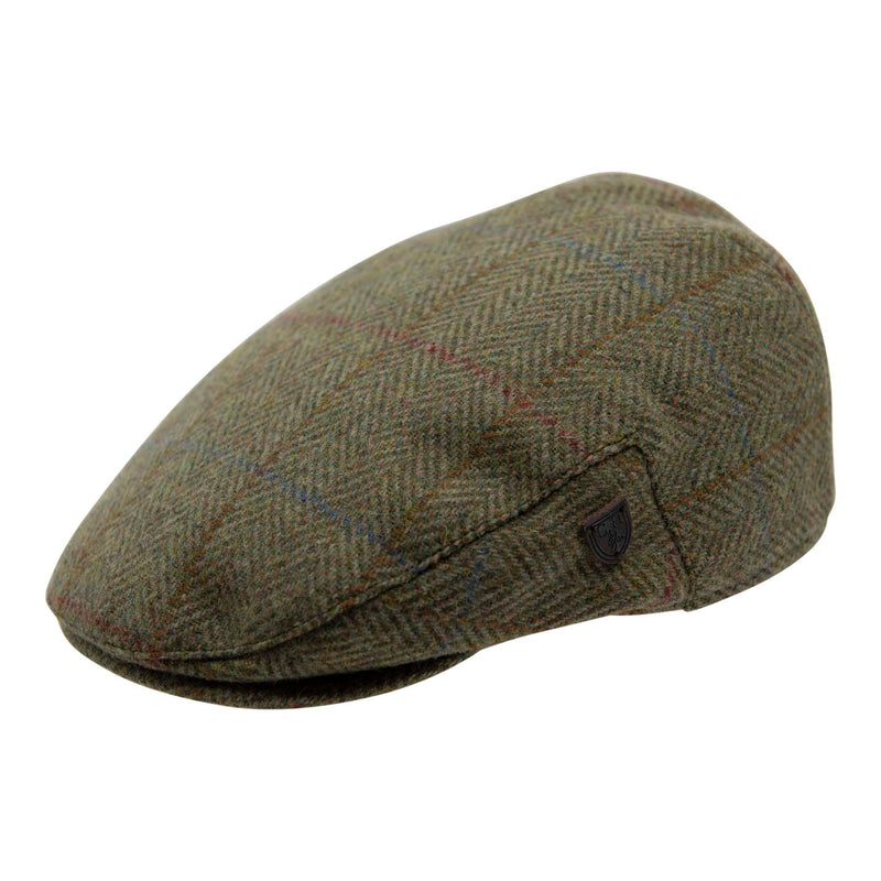 Carlyle Heath Wool Box Check Flat Cap