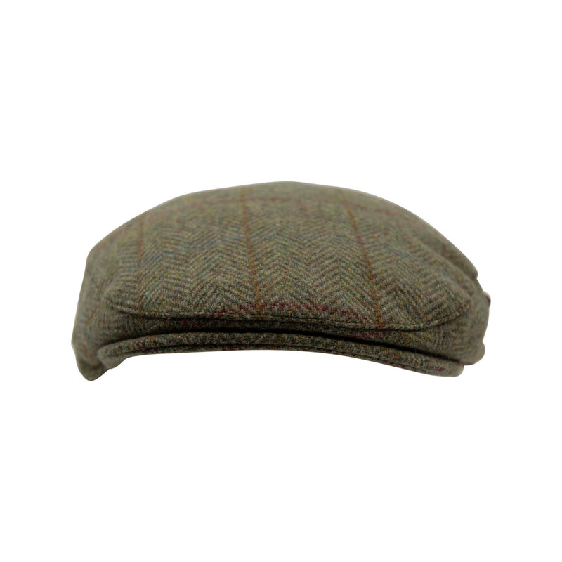 Carlyle Heath Wool Box Check Flat Cap