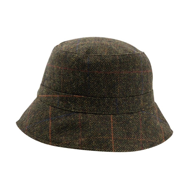 Women's Reversible Tweed Bucket Hat