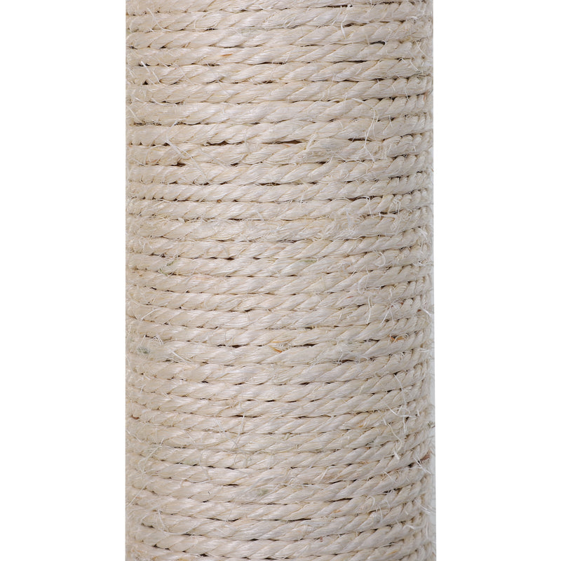 PawHut Cat Scratch Post with Bed Cat Tree for Indoor Cats Sisal Scratching Posts Hammock Kitty Activity Centre Grey