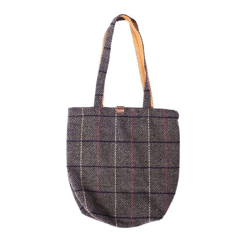 Check Tweed Shopper Bag