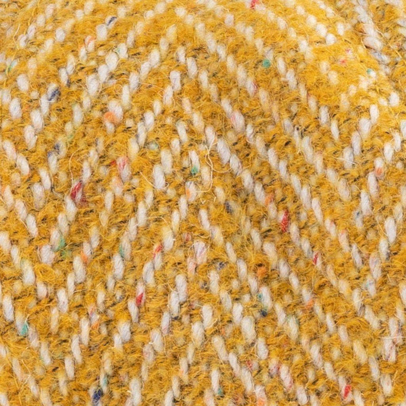 Donegal Yellow Herringbone Baker Boy Cap