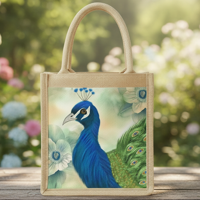 Kent Peacock Jute Bag