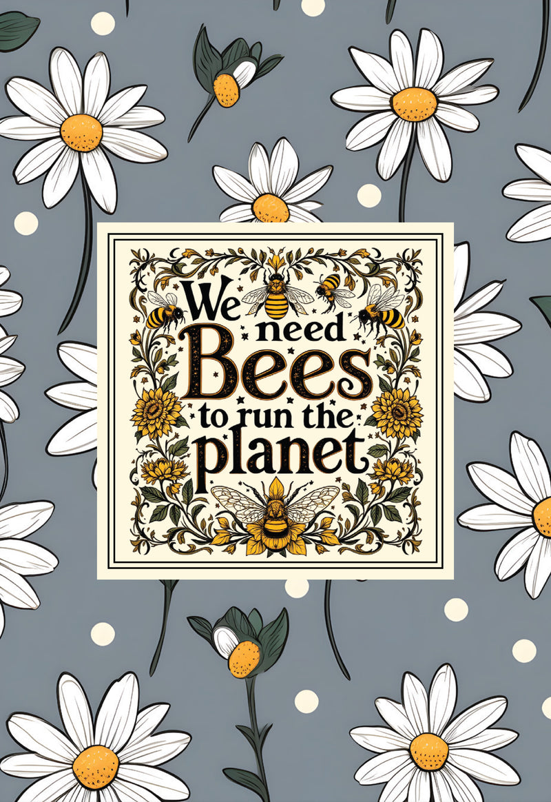 We need bees to run the planet Tea Towel