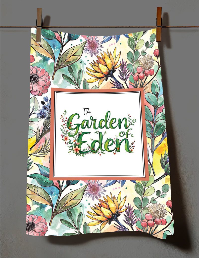 The Garden of Eden Tea Towel