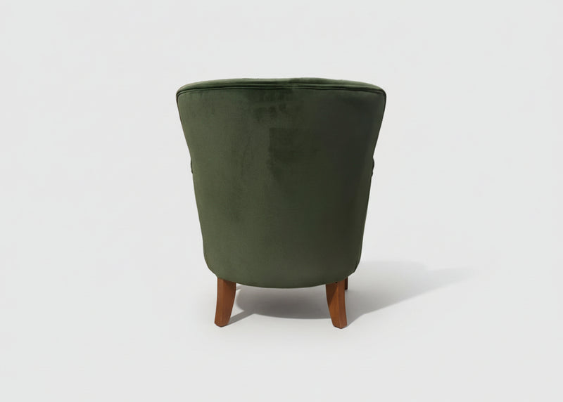Cromarty Armchair In Velvet Green