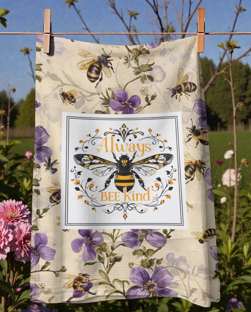 Always Bee Kind Tea Towel