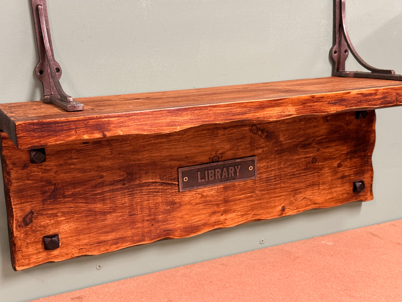 Rustic Library Book Shelf